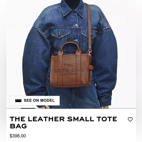 Marc Jacobs THE LEATHER SMALL TOTE BAG - Picture 14 of 16